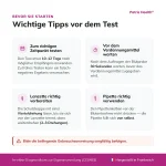 Wichtige Hinweise vor der Anwendung des Patris Health Schwangerschafts-Bluttests