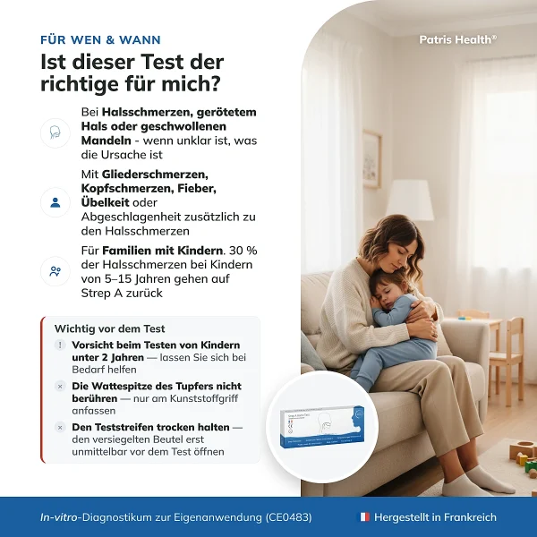 Wann ein Streptokokken-A-Selbsttest sinnvoll sein kann