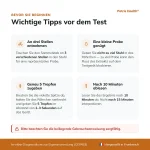 Wichtige Hinweise vor der Anwendung des Patris Health Calprotectin-Selbsttest