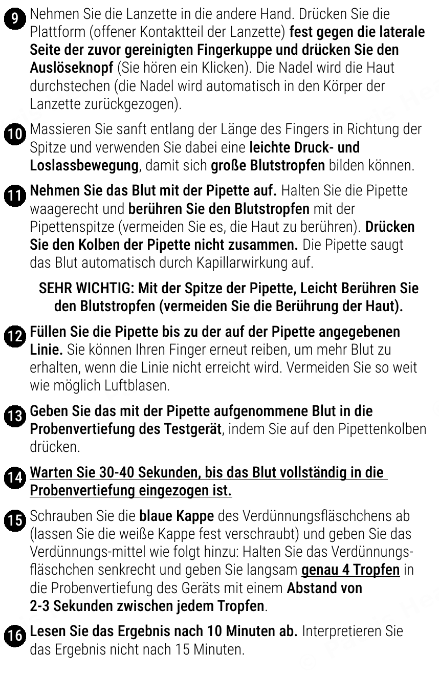 Patris Health Helicobacter-pylori-Selbsttest Gebrauchsanweisung – das Testverfahren (Teil 2)