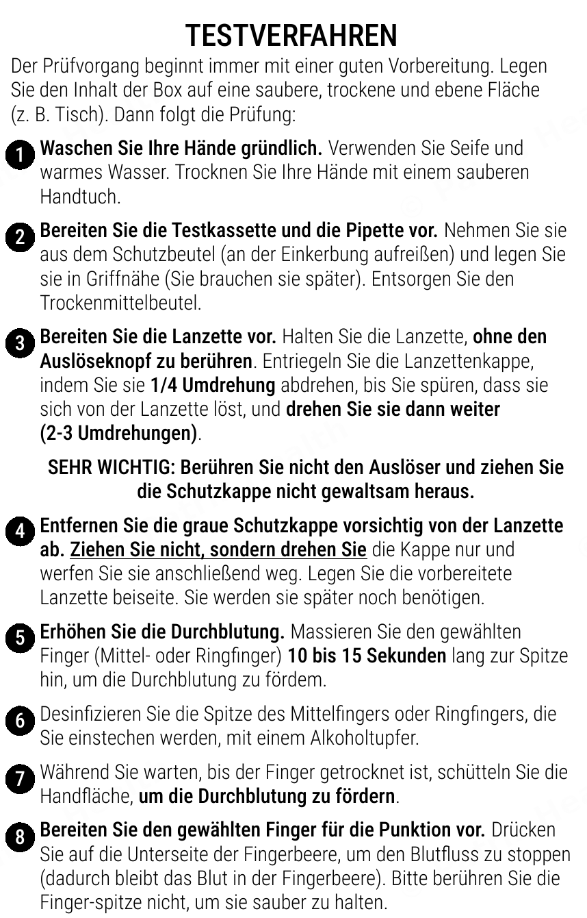 Patris Health Borreliose-Selbsttest Gebrauchsanweisung – das Testverfahren (Teil 1)